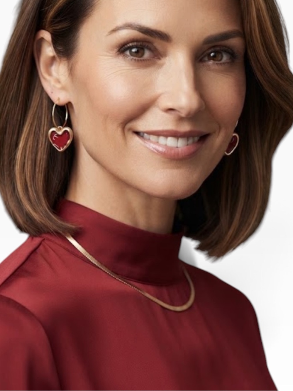 HEART Design Drop Earrings